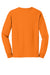 Gildan G2400/2400 Mens Ultra Long Sleeve Crewneck T-Shirt Safety Orange Flat Back