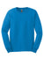 Gildan G2400/2400 Mens Ultra Long Sleeve Crewneck T-Shirt Sapphire Blue Flat Front