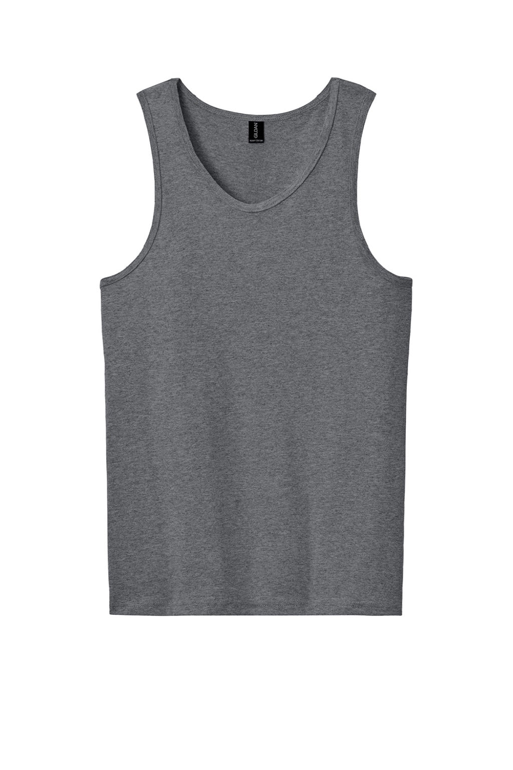 Gildan G5200/5200 Mens Tank Top Heather Graphite Grey Flat Front