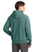Champion GDS101 Mens Reverse Weave Garment Dyed Hooded Sweatshirt Hoodie w/ Pouch Pocket Cactus Green Model Back