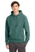 Champion GDS101 Mens Reverse Weave Garment Dyed Hooded Sweatshirt Hoodie w/ Pouch Pocket Cactus Green Model Front