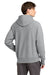 Champion GDS101 Mens Reverse Weave Garment Dyed Hooded Sweatshirt Hoodie w/ Pouch Pocket Concrete Grey Model Back