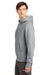 Champion GDS101 Mens Reverse Weave Garment Dyed Hooded Sweatshirt Hoodie w/ Pouch Pocket Concrete Grey Model Side