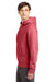 Champion GDS101 Mens Reverse Weave Garment Dyed Hooded Sweatshirt Hoodie w/ Pouch Pocket Crimson Red Model Side