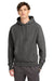 Champion GDS101 Mens Reverse Weave Garment Dyed Hooded Sweatshirt Hoodie w/ Pouch Pocket New Railroad Grey Model Front