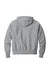 Champion GDS101 Mens Reverse Weave Garment Dyed Hooded Sweatshirt Hoodie w/ Pouch Pocket Concrete Grey Flat Back