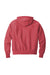 Champion GDS101 Mens Reverse Weave Garment Dyed Hooded Sweatshirt Hoodie w/ Pouch Pocket Crimson Red Flat Back