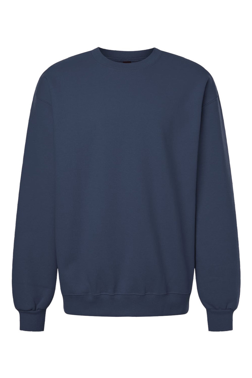 Gildan 19000 Mens Hammer Maxweight Crewneck Sweatshirt Dusk Blue Flat Front