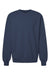 Gildan 19000 Mens Hammer Maxweight Crewneck Sweatshirt Dusk Blue Flat Front