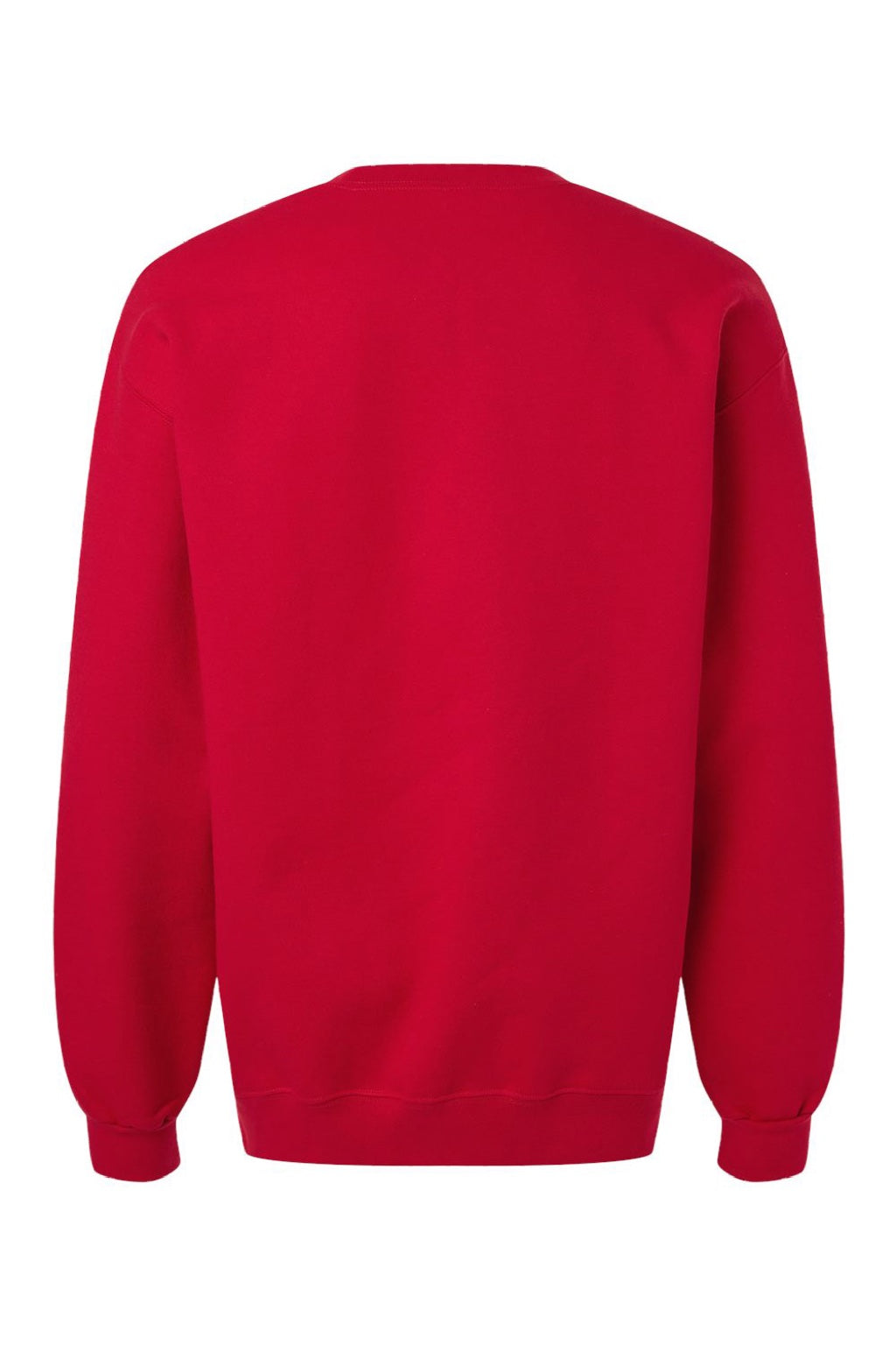 Gildan 19000 Mens Hammer Maxweight Crewneck Sweatshirt Cherry Red Flat Back
