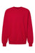 Gildan 19000 Mens Hammer Maxweight Crewneck Sweatshirt Cherry Red Flat Front