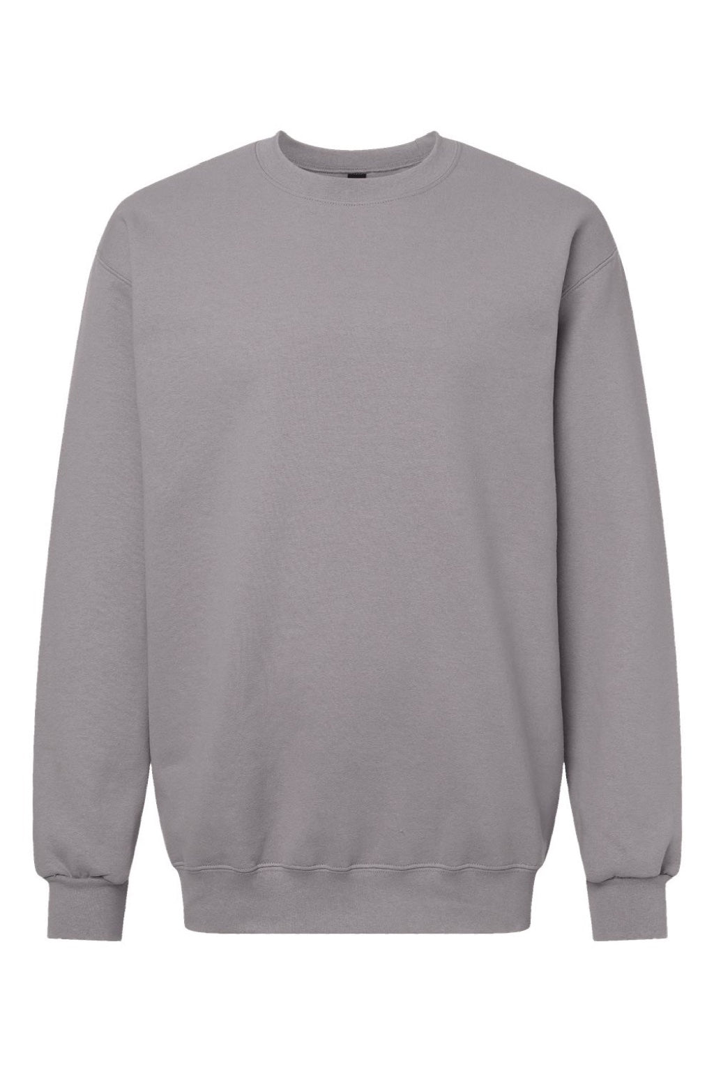 Gildan 19000 Mens Hammer Maxweight Crewneck Sweatshirt Gravel Grey Flat Front