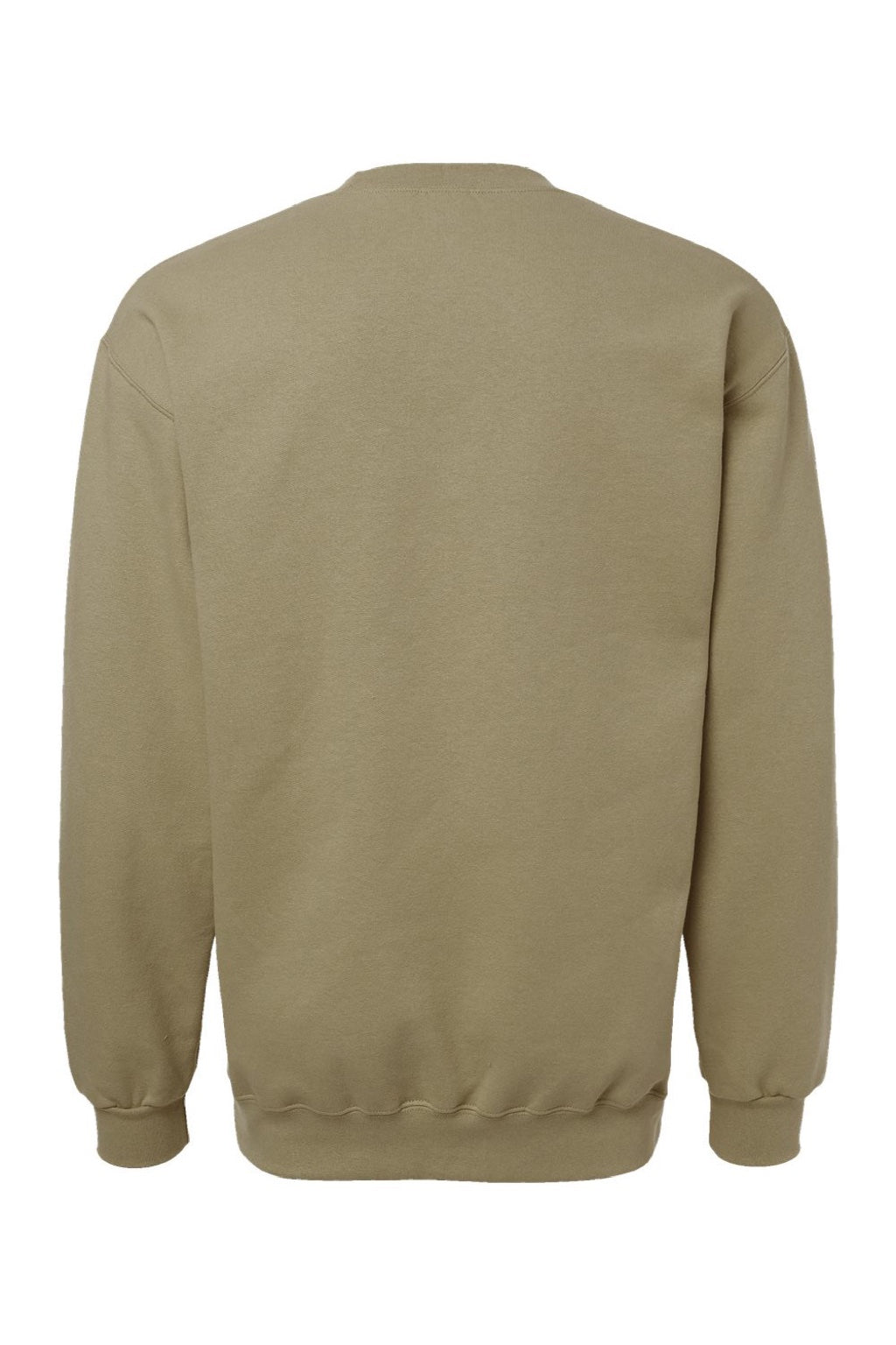 Gildan 19000 Mens Hammer Maxweight Crewneck Sweatshirt Olive Green Flat Back