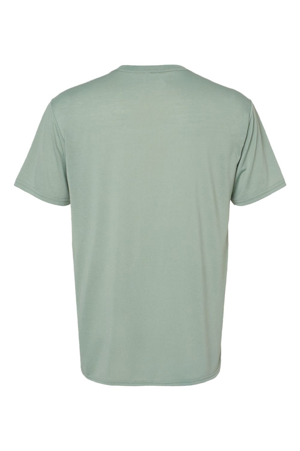 Gildan 42000 Mens Performance Jersey Moisture Wicking Short Sleeve Crewneck T-Shirt Sage Green Flat Back