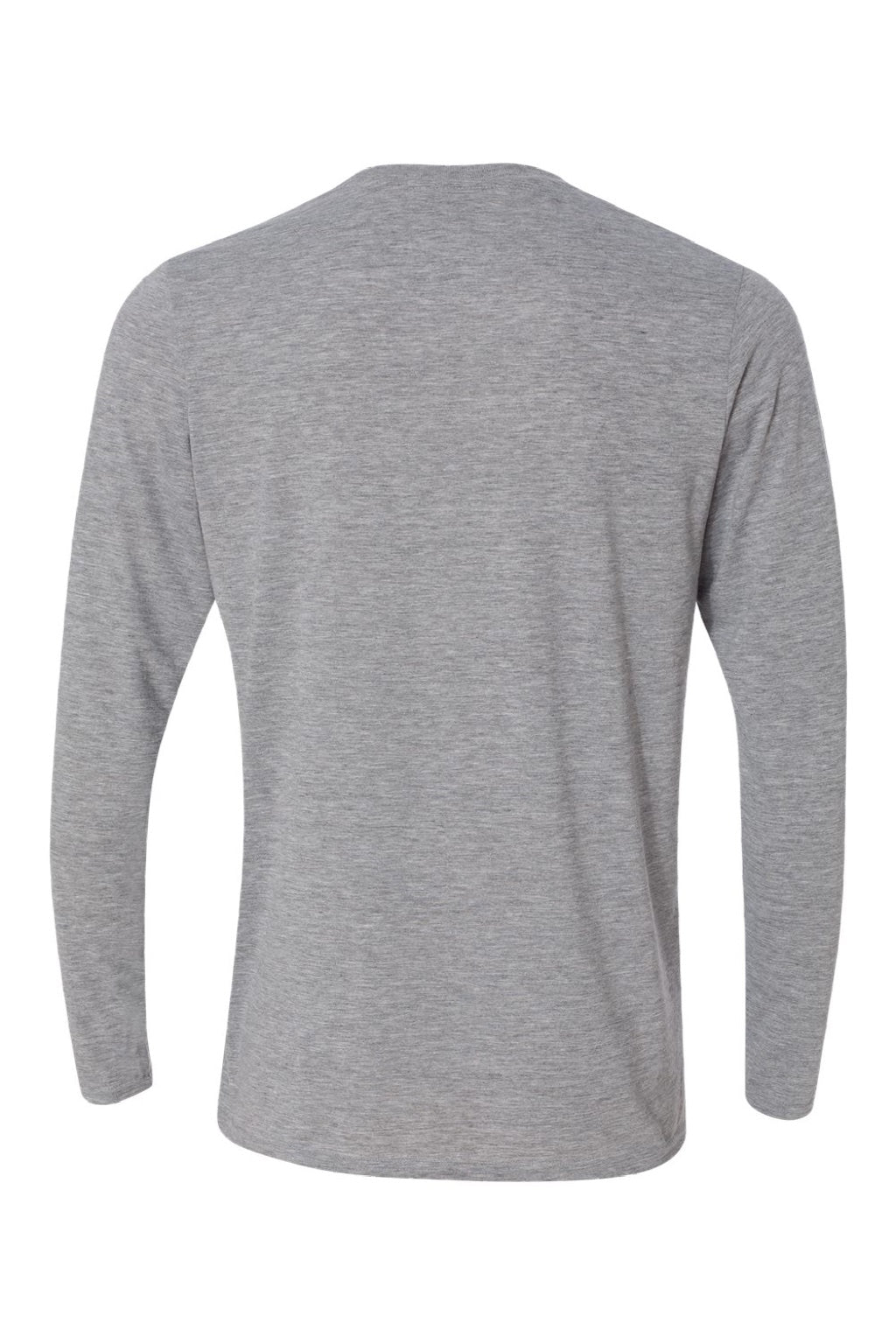 Gildan 42400 Mens Performance Jersey Moisture Wicking Long Sleeve Crewneck T-Shirt Sport Grey Flat Back
