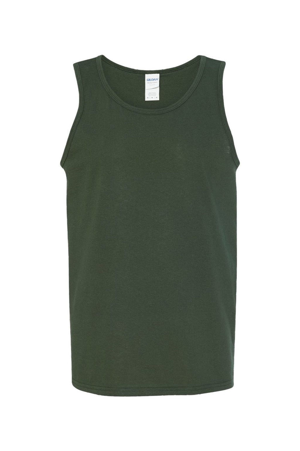 Gildan G5200/5200 Mens Tank Top Forest Green Flat Front