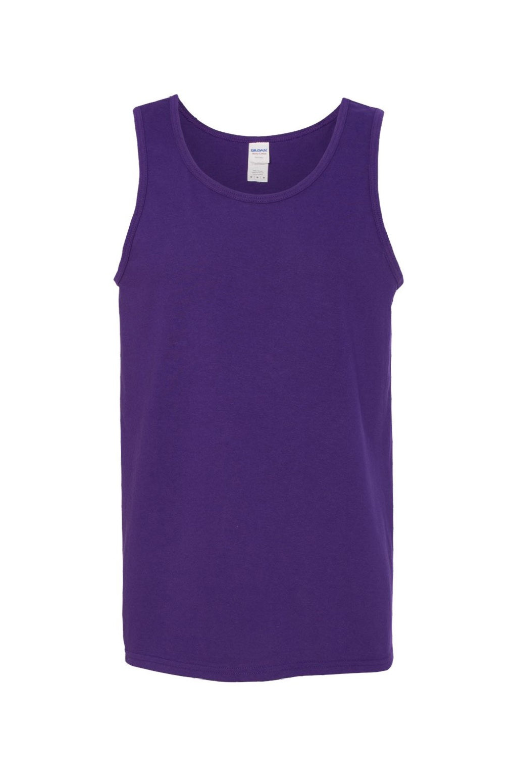Gildan G5200/5200 Mens Tank Top Purple Flat Front