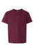 Gildan 64000B Youth Softstyle Short Sleeve Crewneck T-Shirt Maroon Flat Front
