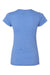 Gildan 64000L Womens Softstyle Short Sleeve Crewneck T-Shirt Heather Royal Blue Flat Back