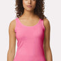 Gildan Womens Softstyle Tank Top - Azalea Pink - NEW