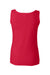 Gildan 64200L Womens Softstyle Tank Top Cherry Red Flat Back