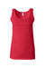 Gildan 64200L Womens Softstyle Tank Top Cherry Red Flat Front