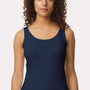 Gildan Womens Softstyle Tank Top - Navy Blue - NEW