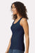 Gildan 64200L Womens Softstyle Tank Top Navy Blue Model Side