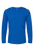 Gildan 64400 Mens Softstyle Long Sleeve Crewneck T-Shirt Royal Blue Flat Front