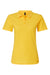 Gildan 64800L Womens Softstyle Pique Short Sleeve Polo Shirt Daisy Yellow Flat Front