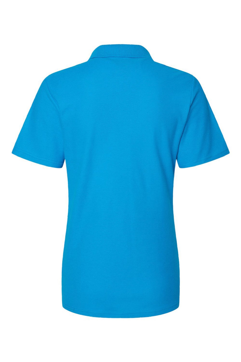 Gildan 64800L Womens Softstyle Pique Short Sleeve Polo Shirt Sapphire Blue Flat Back