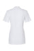 Gildan 64800L Womens Softstyle Pique Short Sleeve Polo Shirt White Flat Back