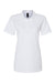 Gildan 64800L Womens Softstyle Pique Short Sleeve Polo Shirt White Flat Front