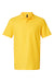 Gildan 64800 Mens Softstyle Pique Short Sleeve Polo Shirt Daisy Yellow Flat Front