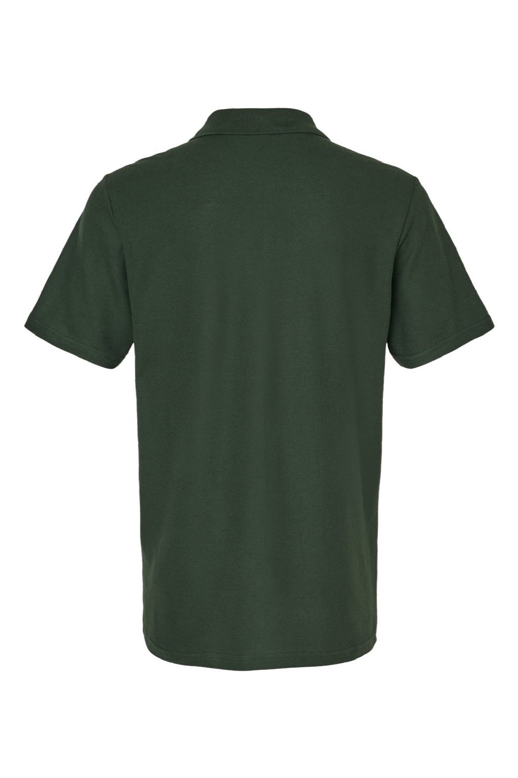 Gildan 64800 Mens Softstyle Pique Short Sleeve Polo Shirt Forest Green Flat Back