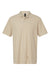 Gildan 64800 Mens Softstyle Pique Short Sleeve Polo Shirt Sand Flat Front