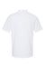 Gildan 64800 Mens Softstyle Pique Short Sleeve Polo Shirt White Flat Back