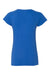 Gildan 64V00L Womens Softstyle Short Sleeve V-Neck T-Shirt Royal Blue Flat Back