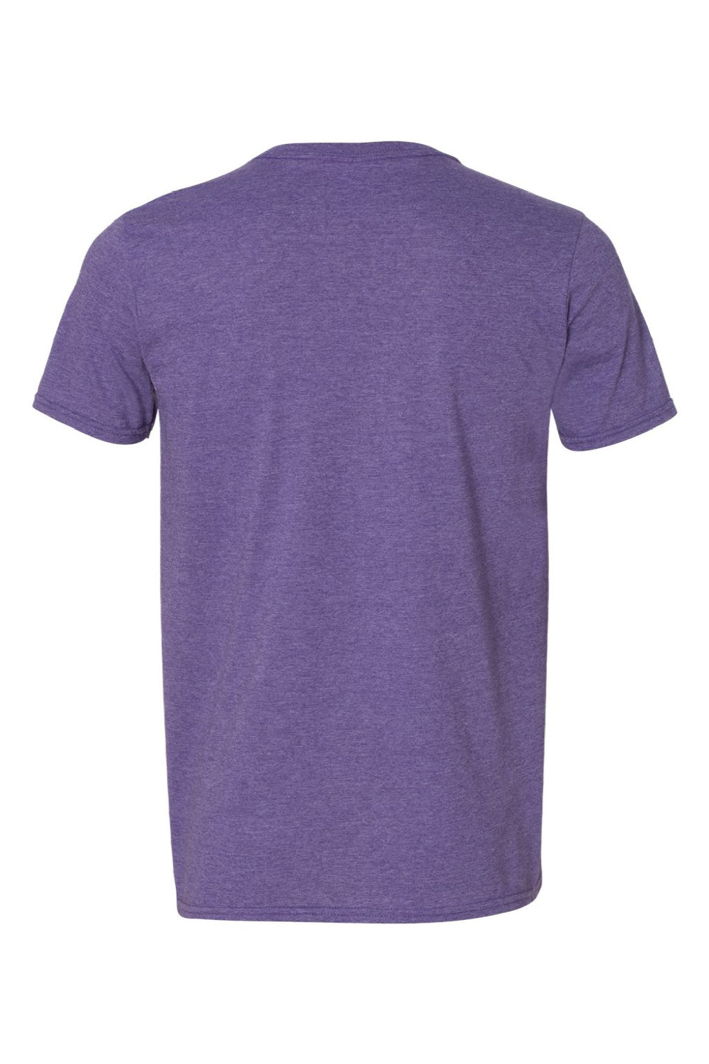 Gildan 64V00 Mens Softstyle Short Sleeve V-Neck T-Shirt Heather Purple Flat Back
