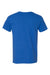 Gildan 64V00 Mens Softstyle Short Sleeve V-Neck T-Shirt Royal Blue Flat Back