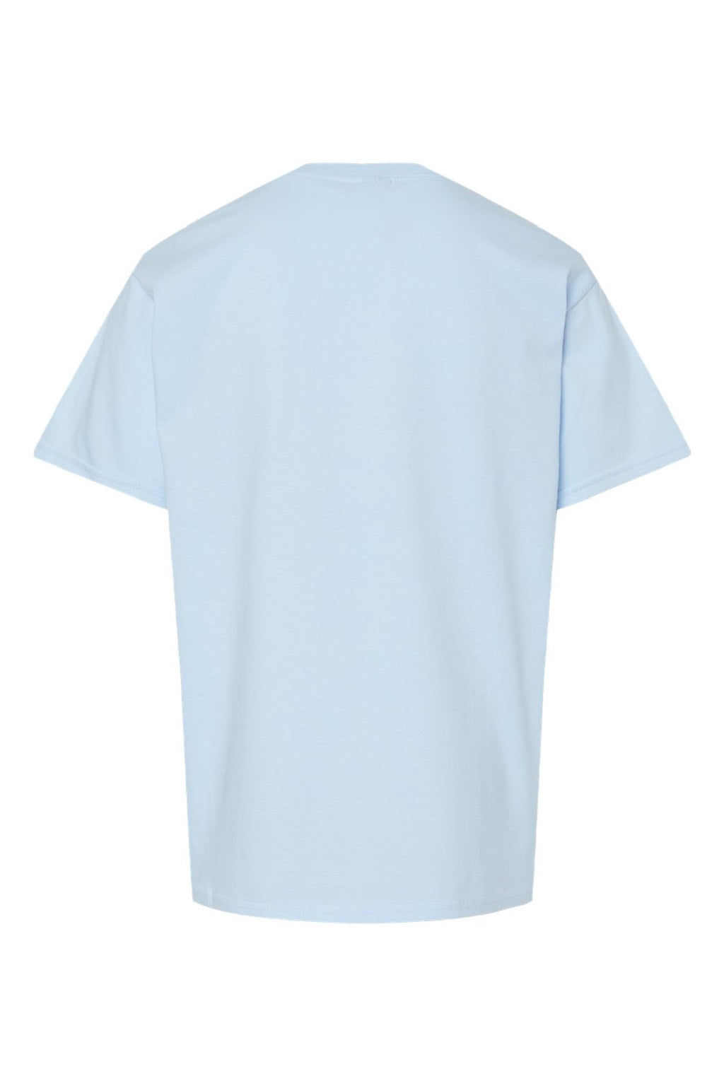 Gildan 65000B Youth Softstyle Short Sleeve Crewneck T-Shirt Light Blue Flat Back