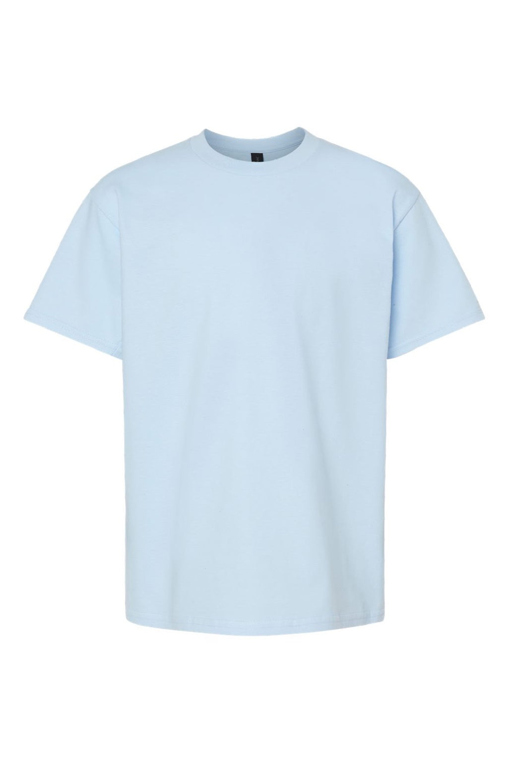 Gildan 65000B Youth Softstyle Short Sleeve Crewneck T-Shirt Light Blue Flat Front