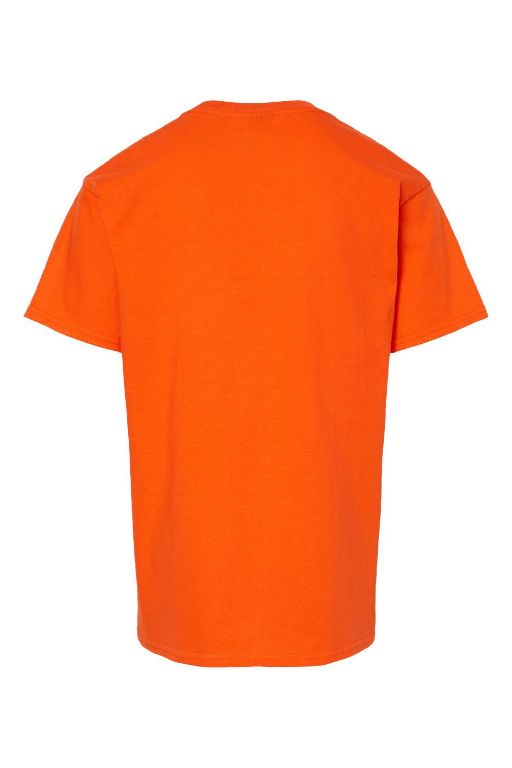 Gildan 65000B Youth Softstyle Short Sleeve Crewneck T-Shirt Orange Flat Back