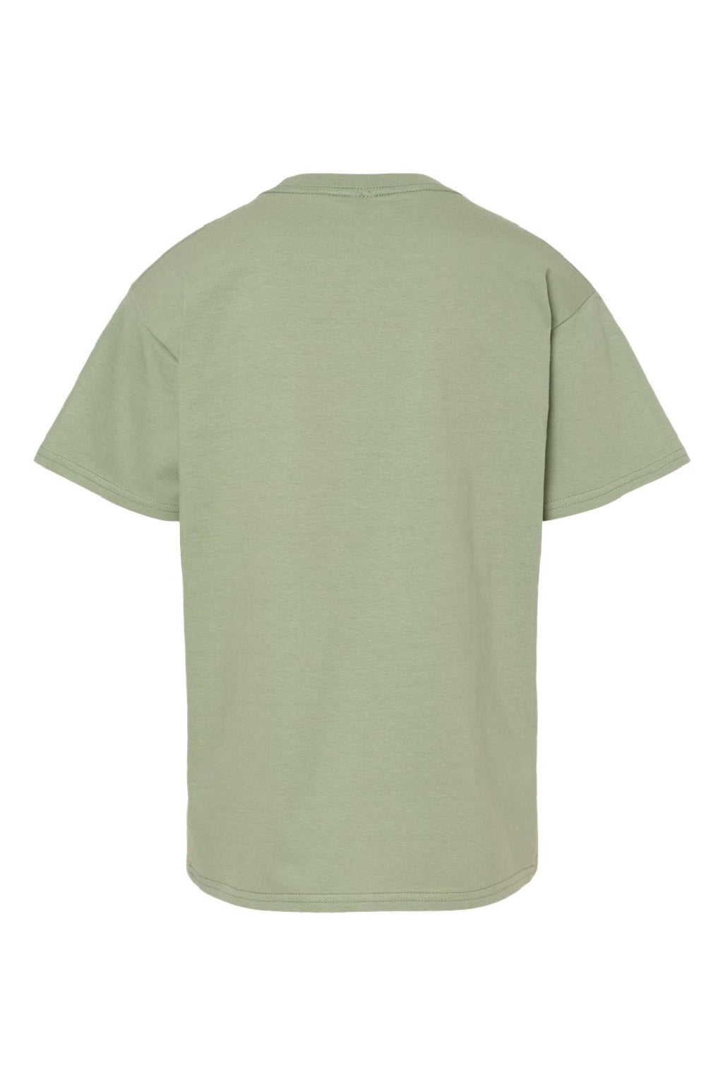 Gildan 65000B Youth Softstyle Short Sleeve Crewneck T-Shirt Sage Green Flat Back