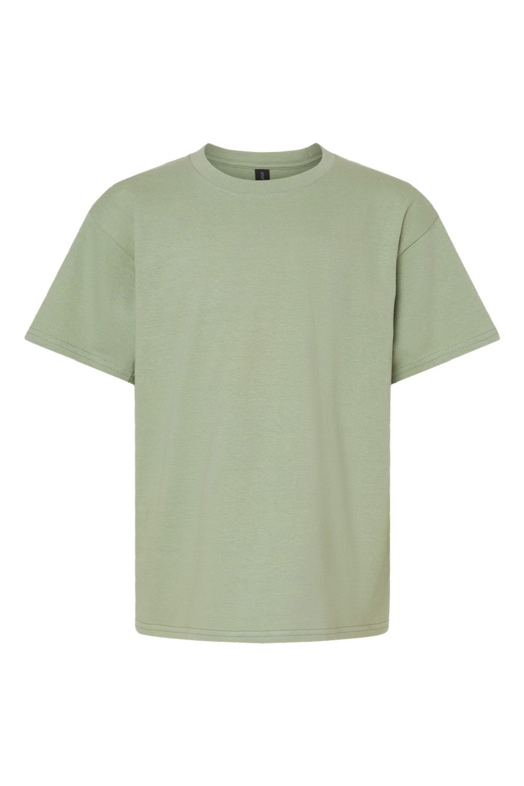 Gildan 65000B Youth Softstyle Short Sleeve Crewneck T-Shirt Sage Green Flat Front