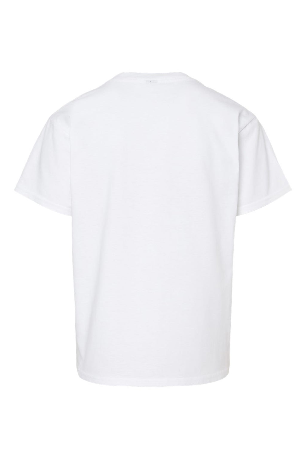 Gildan 65000B Youth Softstyle Short Sleeve Crewneck T-Shirt White Flat Back