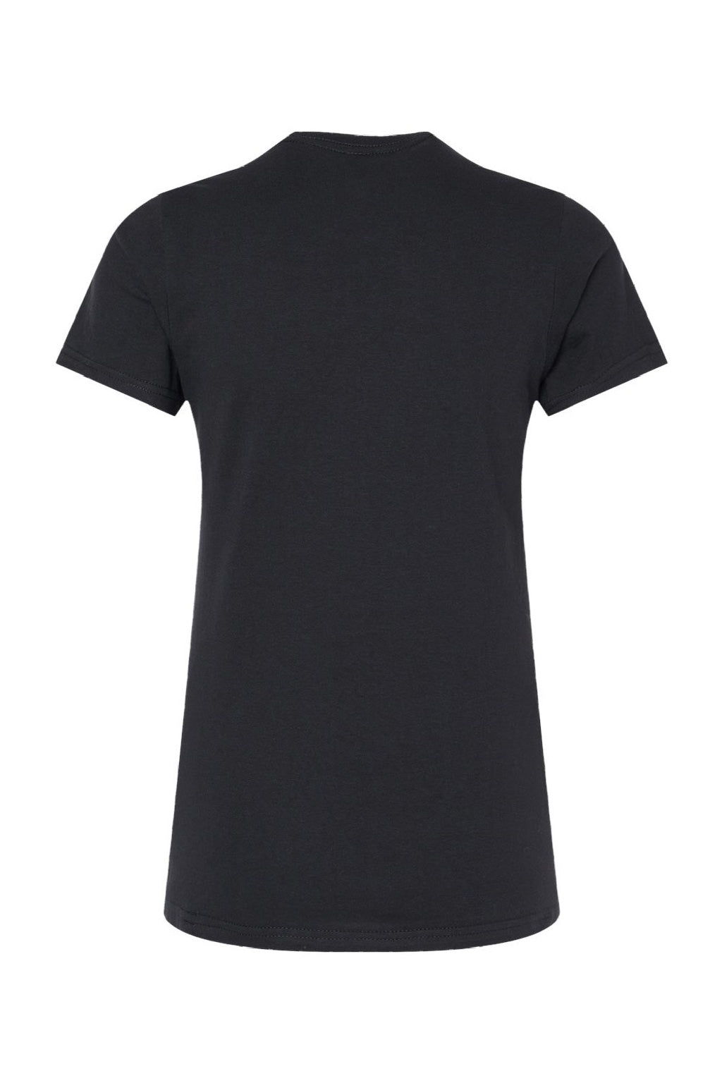 Gildan 65000L Womens Softstyle Short Sleeve Crewneck T-Shirt Pitch Black Flat Back