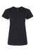 Gildan 65000L Womens Softstyle Short Sleeve Crewneck T-Shirt Pitch Black Flat Front