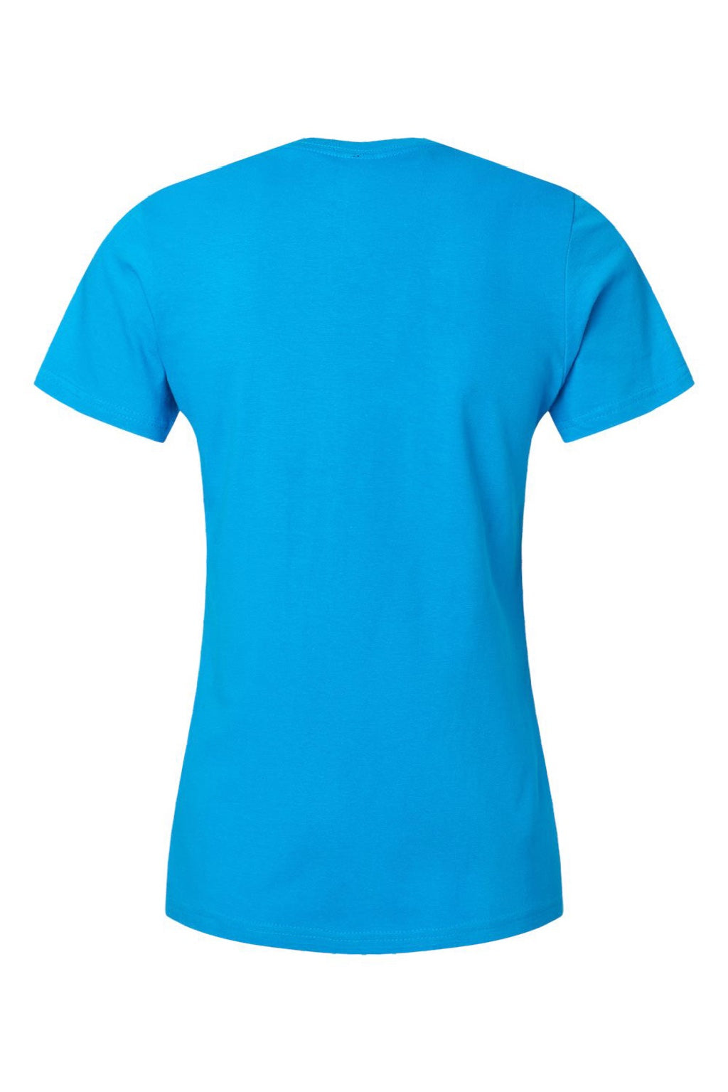 Gildan 65000L Womens Softstyle Short Sleeve Crewneck T-Shirt Sapphire Blue Flat Back