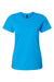 Gildan 65000L Womens Softstyle Short Sleeve Crewneck T-Shirt Sapphire Blue Flat Front